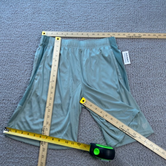 Old Navy Active Go Dry Men's Athletic Shorts Sage Green Size S Basketball Gym - Picture 3 of 5